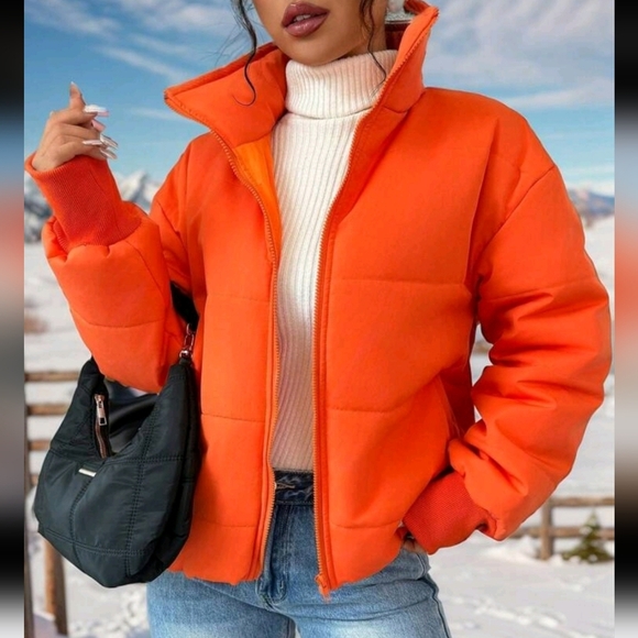 Jackets & Blazers - Women's Casual Oversized Padded Padded Coat Clothes Winter With Drop Shoulder